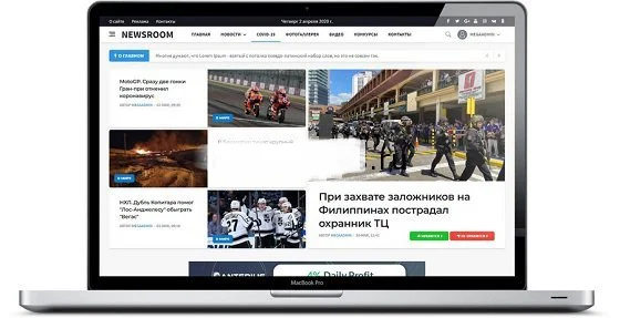 NewsRoom - Новостной шаблон DLE