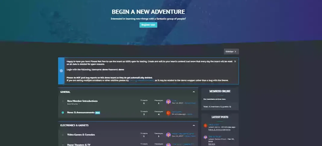 Abyss - Темный стиль XenForo
